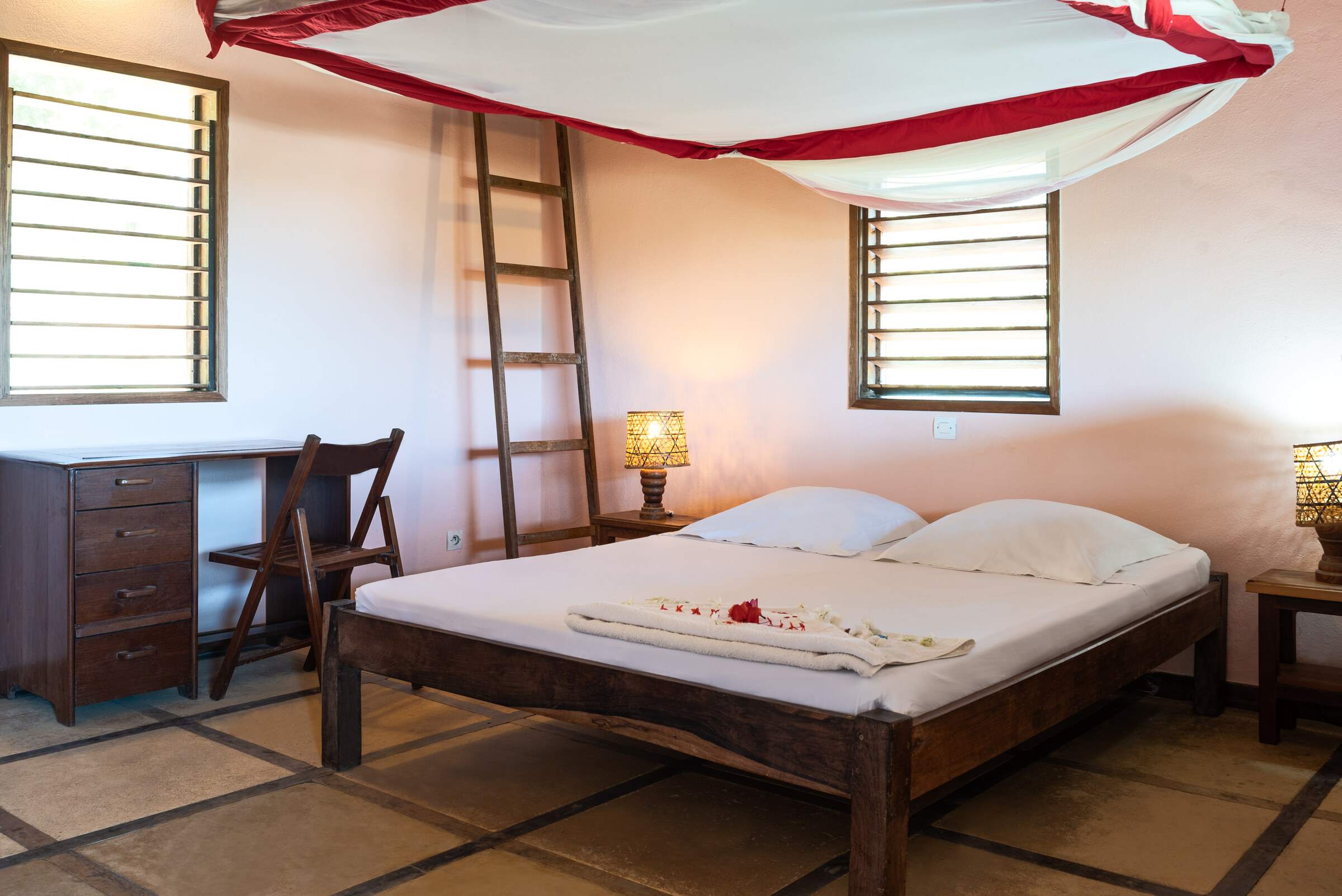 Chambre climatisée, rez-de-chaussée